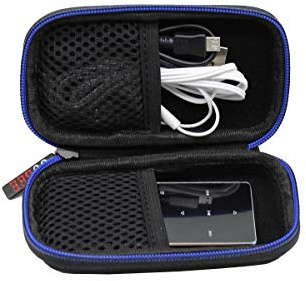 GUBEE Mp3 Player Tasche (Rot), Hart Reise Case Hülle für MP3-SPIELER, BERTRONIC/Victure/Soulcker/SVMUU mit Bluetooth und anderem Musikplayer, für Kopfhörer, USB-Kabel, Speicherkarte.