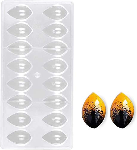 DUBENS Polycarbonat Schokolade Form, Trüffel, Süßigkeiten, Süßigkeiten, Bonbons, Herzform. Lebensmittelsicher, BPA-freier Polycarbonat-Kunststoff
