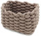 Icegrey Cestini in Corda di Cotone Cesto Contenitore Organizer Cestini Portaoggetti Decorativi Rettangolari Naturali Per Camerette Soggiorno Camera Da Letto Cachi Small