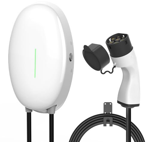 Teskee EV-Ladegerät Typ 2 Wallbox Home Smart EV-Autoladestation für alle Elektrofahrzeuge und Plug-in-Hybridautos im Außen- und Innenbereich | Max. 11 kW 16 A 6 Meter 3-phasig