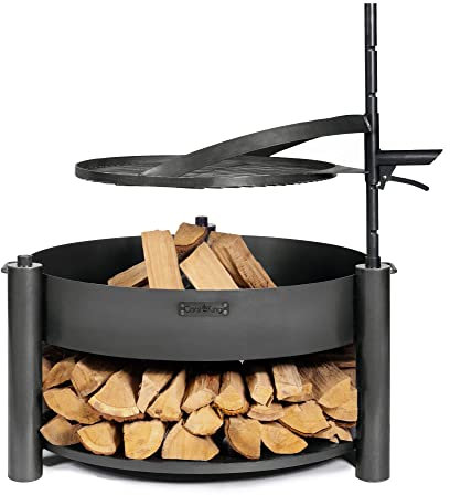 GMD Living Multifunktionale Feuerschale Montana X mit Grillrost 60 cm