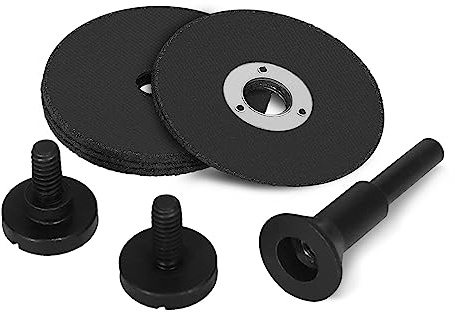 NuoDunco 2 Inch Cut Off Wheel with 1/4 Stem Mounting Mandrel for Die Grinder, W3/8 Arbor Hole Cutting Wheel for Metal & Stainless Steel Rotary Tool Drill Attachment Cutter Discs