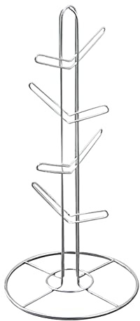 Surakey Porte Tasse à Café Acier Inoxydable, Porte-Tasse à Café en Forme D'Cactus avec 8 Crochets, Porte-Gobelet Support de Rangement, Fournitures de Cuisine pour Thé Et Café, Organiseur de Cuisine