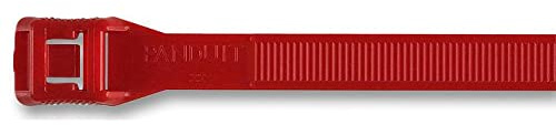 IT9100-CUV2 - Bridas para cables, 100 unidades, color rojo