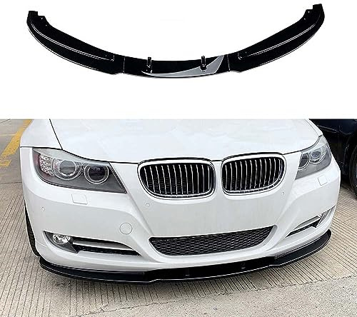 ZSALTT ABS-Auto-Frontstoßstange vorne Lippe vorne Schaufel für BMW 3er E90 E91 LCI 320i 330i 2009–2012 Außenmodifikation,A Glossy Black