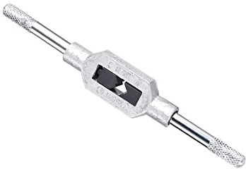 CoCud Tap Wrench Handle, Fit M1-M8 W1/16 to 1/4 Taps Size, Aluminum Alloy & Tool Steel Adjustable Single End Wrench Reamer Tapping Hand Tool - (Applications: for Tapping Operations)