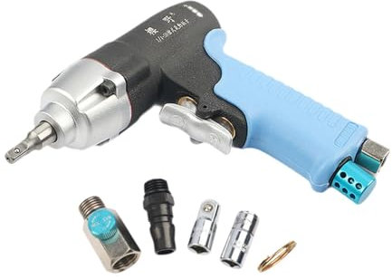 Ronyme Mini Llave de Impacto neumática, Herramientas neumáticas, Llave de Impacto de 1/4, Kit de Herramientas Profesional Reversible para reparación de