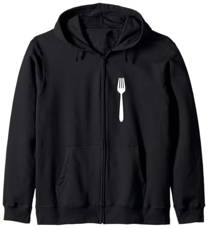Fourchette, cuisine, restaurant, café, chef restaurant, boulanger, cuisinier Sweat à Capuche