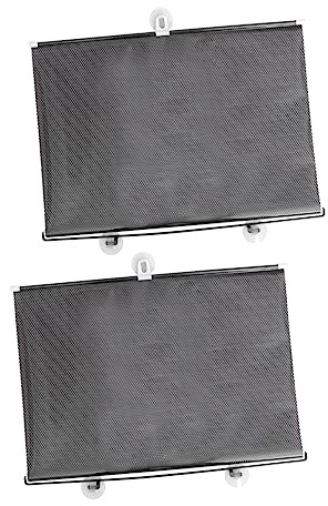 JUMPLAWN 2piezas Cortina Parasol Ventosa Opaca para Ventana Cortinas Bloqueadoras De Sol para Balcón Unidades