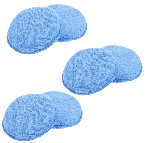 Garneck 6 Pezzi Spugne per Applicazione Cera Strumenti Pulizia e Dettaglio per Veicoli Spugne Riutilizzabili per Lucidatura Auto