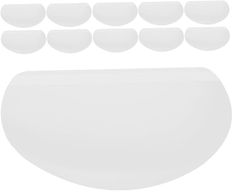 FRCOLOR 50pièces Visière De Protection Oculaire Transparente Pour Coiffure Microblading Maquillage Coupe De Cheveux Et Usage Salon Lot