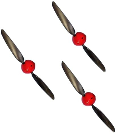 3Sets 11x6 4mm Folding Propeller with Cover for Brushed Motor Glider
