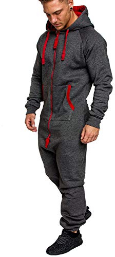 Amaci&Sons Herren Overall Jumpsuit Jogging Onesie Trainingsanzug Camouflage 3004