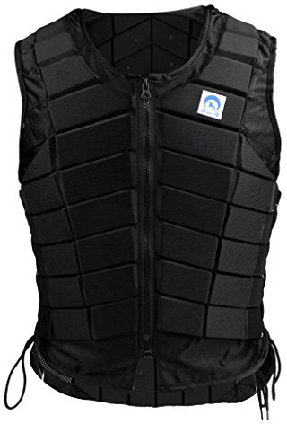 Gazechimp Sicherheitsweste Reitweste Reiter Körperschutz - Kinder/Unisex Erwachsene - Schwarz - Frauen S