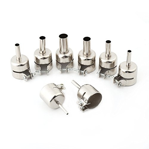 Akozon, kit di ugelli per pistola termica per saldatura ad aria calda, set 8 pezzi (3/4/5/6/7/8/10/12 mm)