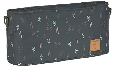 LÄSSIG Baby Kinderwagenorganizer Buggy Organizer Kinderwagentasche inkl. Kinderwagenbefestigung/Organizer Blobs forest, 1 Stück (1er Pack)