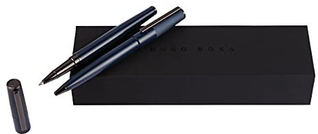 Hugo Boss Stifte-Set Gear Minimal All Navy HPBR189N (Kugelschreiber und Tintenroller) | Geschenkbox