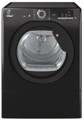 Hoover H-DRY 300 LITE Freestanding Vented Tumble Dryer, 9 Kg, Class C, NFC & hOn App, Anti-Allergy & Advanced Care, Black, 59.6x60.7x85 cm - HLE V9DGB-80