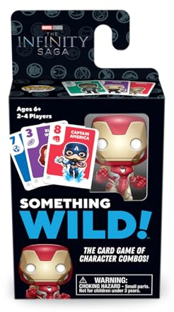 Funko Something Wild Family Card - Marvel Infinity Saga Card Game - Iron Man(Includes Collectable Mini POP!) Ideal For Children Ages 6 And Up - Fun For The Whole Family Board Game