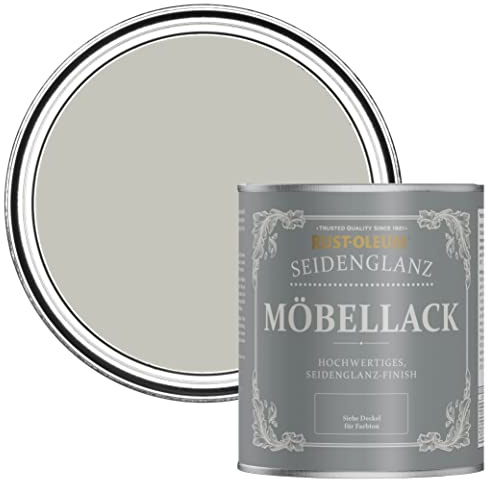 Rust-Oleum Grey Furniture & Skirting Board Paint in Satin Finish - Tyne Fog 750ml