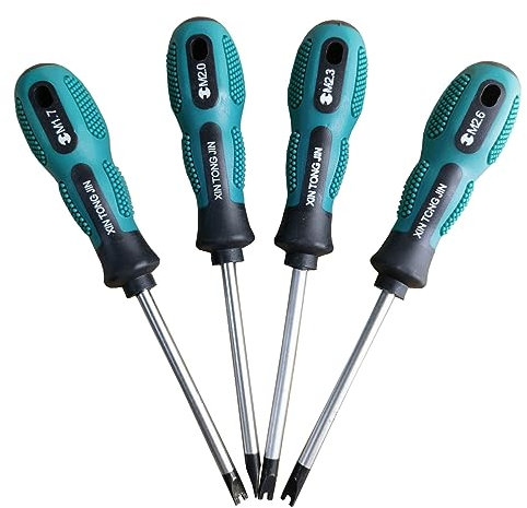 Set di 4 cacciaviti tipo U, 75 mm, cacciavite magnetico CRV, utensili manuali multifunzione U1.7, U2.0, U2.3, U2.6