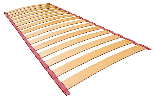 Cortassa Soluko Rollrost Plus, 85 cm/190 cm, flexibler Lattenrost aus Buchenholz, rollbar, kürzbar und leise, für konturierte Betten, Sofas, Wohnmobile, einfach zu installieren