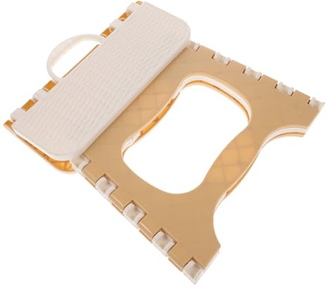 Homoyoyo Taburete Plegable Plástico Grande, Portátil, Color Caqui, Tamaño 25x18x20 Cm, Resistente, Antideslizante, para Niños y Uso Baño, Cocina y Viajes