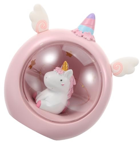 Alipis ornamento di unicorno luci notturne led stay luce notturna lampada da notte adornare arredamento lampada da scrivania unicorno lampada LED unicorno cuore di ragazza decorare