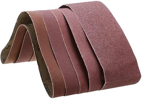 Rollo de papel de lija,papel de lija fino, 5 correas de lijado abrasivas de grano mixto 80 120 240 600 1000, 5 unidades, 100 x 915 mm, accesorios for herramientas eléctricas for moler madera for moler