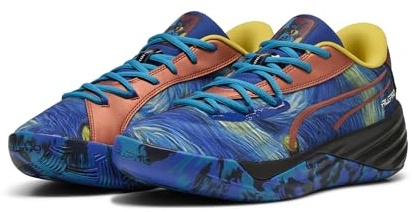 PUMA Scarpe da Basket all-PRO Nitro™ SQD Dylan Exhibit Unisex 45, Vivid Blue Tropical