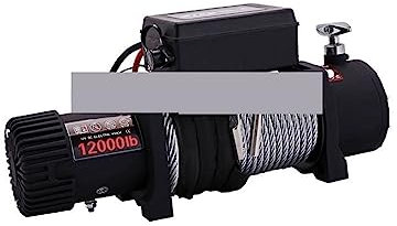 24V Piccola gru montata su veicolo 12V Fuoristrada Veicolo di autosoccorso Verricello sollevamento elettrico sommergibile Aumentare la Sicurezza(12V3000LB)