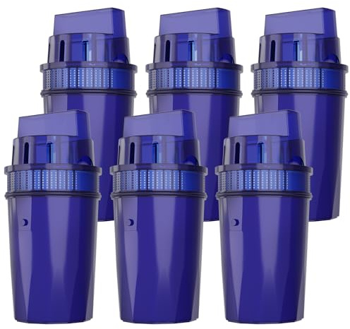Fil-Fresh 6-Pack Water Replacement Filters for All PUR, PUR Plus Pitchers & Dispensers, Replaces PPF900Z, NSF Certified, Removes Impurities & Odor, 12-Month Supply