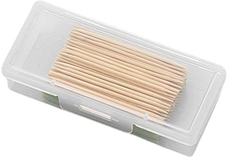 Contenitore per tamponi – Contenitore trasparente per dischetti di cotone | Scatole per collane | Dispenser porta cotton fioc per batuffoli di cotone | Set di barattoli trasparenti da farmacia per il