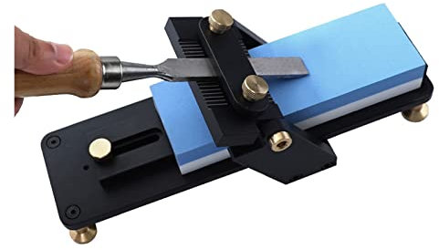 Marco de afilado de cincel de madera de aluminio de ángulo fijo afilador de cuchillos rápido herramienta de piedra afilador antideslizante herramientas de carpintería