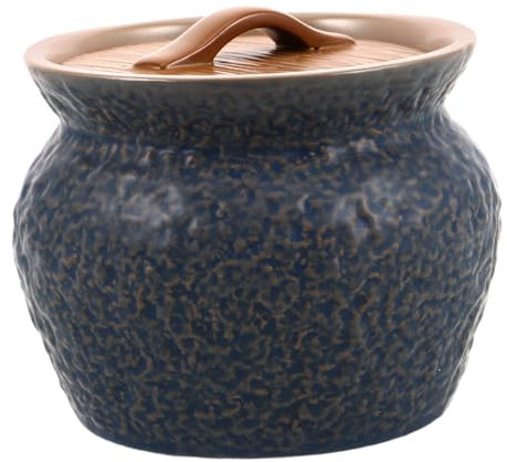 PRETYZOOM Olla De Estofado De Cerámica Con Tapa Cazuela Para Cocinar Al Vapor Para Huevos Al Vapor Tazón Para Sopa Pequeño Utensilios De Cocina Chinos Persona