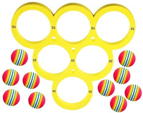 Poolspiel mit Wasserwurf - Wassersportspielzeug | Schwimmende Wassersportspiele, die Spielzeug mit 10 Bällen für Erwachsene werfen