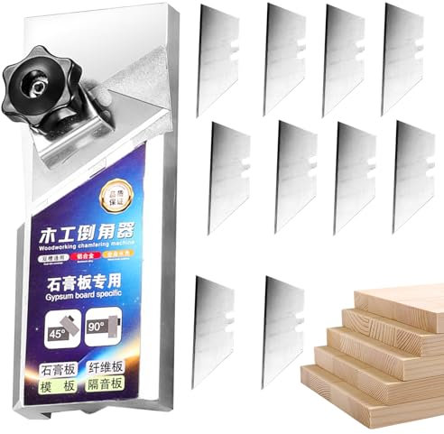 Outil de Rabotage pour de Plâtre | Rabot V En Alliage D'Aluminium,Chamfreineuse Multifonction Antidérapante 45° Bâtiment Bricolage Aménagement Intérieur