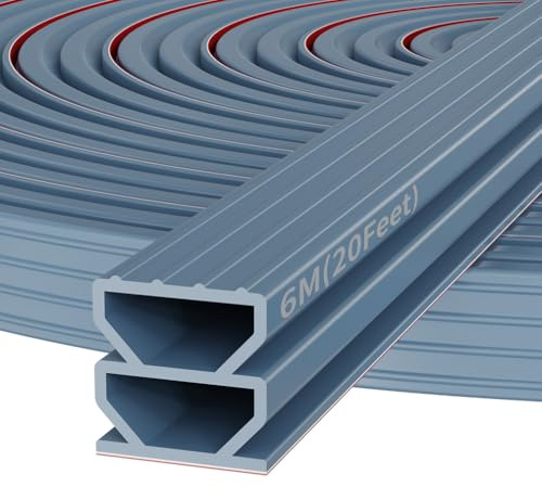 Joint d'étanchéité autocollant pour porte et fenêtre - Bande d'étanchéité en caoutchouc - Joint de porte, joint de fenêtre en caoutchouc (gris-1cm*6m)