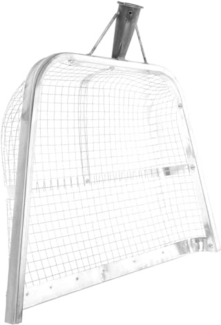 UTHCLO Pala de Hierro para Cribado Agrícola y Jardinería, Cedazo Multifuncional 12 Mm, Práctica para Filtrar Granos, Tierra y Arena en Exteriores y Cultivo