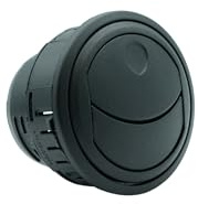 PUNDMANN Ausströmer Luftauslass Luftdüse 60mm 360° drehbar schwarz für Standheizung Luftheizung Wohnmobil Wohnwagen Caravan Campervan Boot PKW KFZ (Verschließbarer Ausströmer)