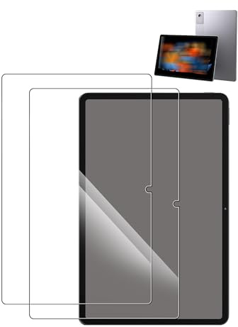 yystao Lot de 2 films de protection d'écran pour tablette Lenovo Idea Tab Plus/Lenovo Tab K12/Lenovo Xiaoxin Pad 12,1, en verre trempé 9H, anti-rayures, haute définition