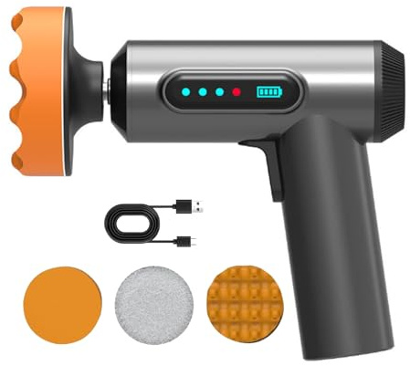 Cordless Car Polisher, Rechargeable Electric Wireless Car Polisher, 20000 RPM Speed, Efficient Polishing Household Car Detailing/Waxing, 3 Polishing Pads Suitable for Body/Floor/Glass