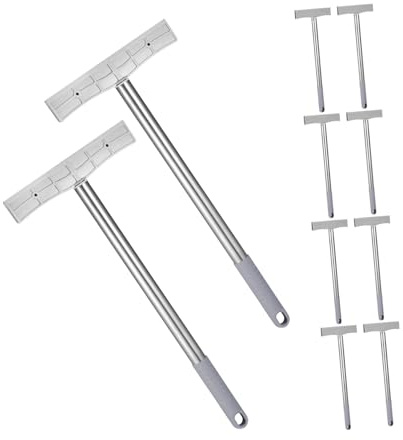 Zerodeko 10pcs Foam Board Clamp Guide Paddle Metal Poster Holder Handheld Poster Holder Tour Guide Sign Queue Sign Silver
