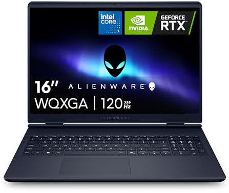 Alienware Dell 16 Gaming Laptop, 2025, 16 WQXGA (2560x1600) Display, Intel Core 7 240H Processor, 32GB DDR5, 2TB SSD, NVIDIA GeForce RTX 5050, Backlit KB, Wi-Fi 7, BT 5.3, 720p HD Camera, Win11 Pro