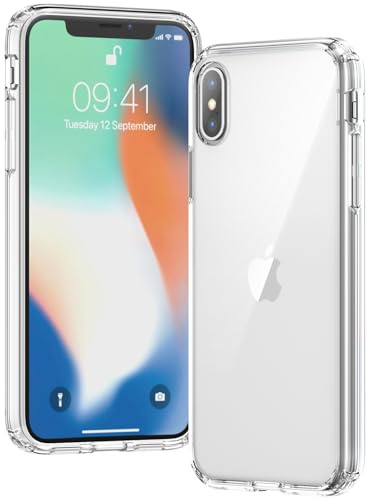 Voyahülle Hülle für iPhone XS Hülle, Anti-Vergilbung Transparent Handyhülle Stoßfest Schutzhülle, Premium Kratzfeste Case für iPhone XS -Durchsichtig