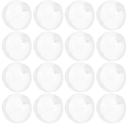 TOBBOMEY 20 Stück Transparente TPR Stressball Hüllen 6cm Befüllbare Hohle Quetschkugeln zum Basteln Ersatzkugeln für Selbstgemacht Fidget