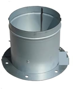 MWRFKJOB Galvanized Air Damper Valve Air Duct Damper for Ventilation Pipe Valve with Flange (Color : A)