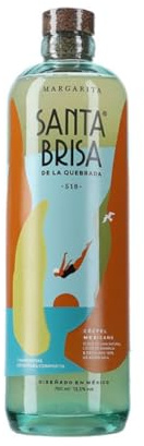 Santa Brisa Margarita de la Quebrada 750ml – Cóctel Mexicano Listo para Servir – Elaborado con Zumo de Lima Natural y Destilado de Agave Azul – 13,5% Vol. – Sabor Auténtico y Refrescante