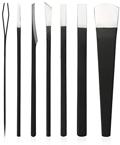 Segbeauty 7pcs Professional Pediküre Messer Set mit Aufbewahrungsbeutel, Hoher Manganstahl Nagelpflege Messer Maisentferner, Fuß Reparatur Messer Für Ingrown Nagel Kallus