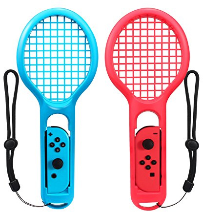 Weimeet 1 Paar Tennisschläger Grips für Nintendo Switch Joy-con Fit für Mario Tennis Aces